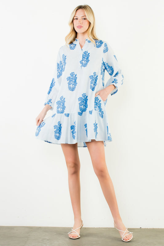 Blue Blossoms Dress