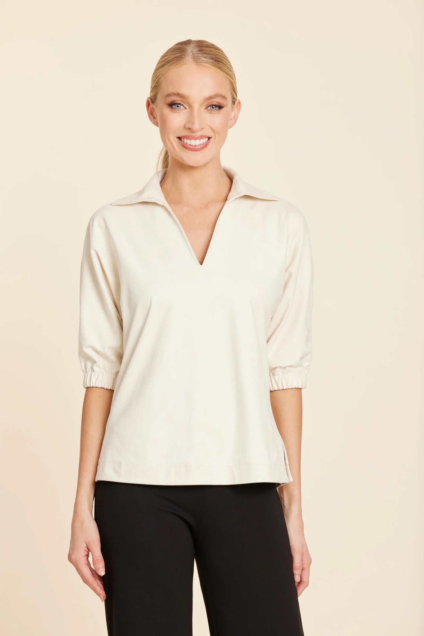 Johnny Collar Top