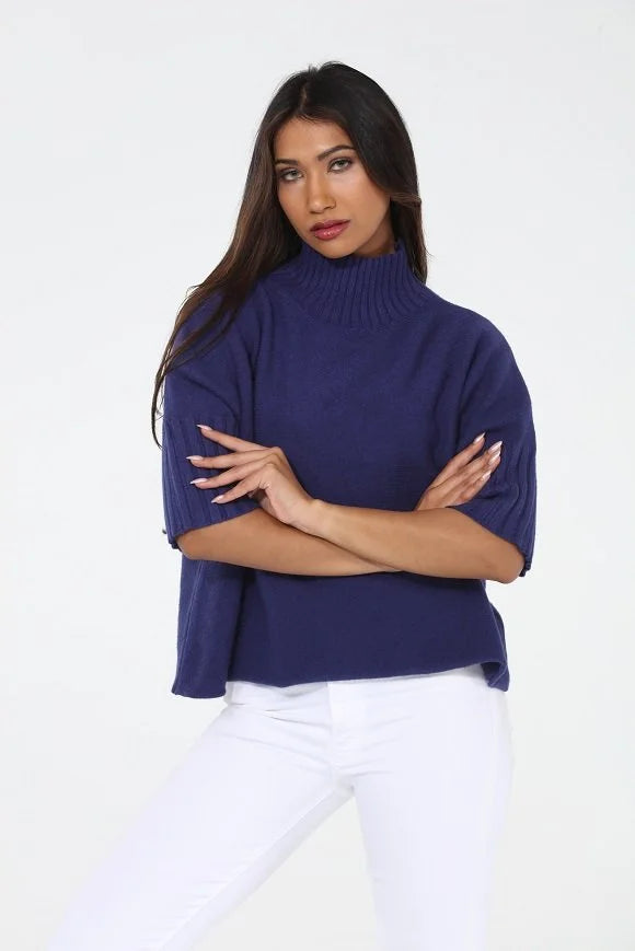 Mock Neck Swing Sweater