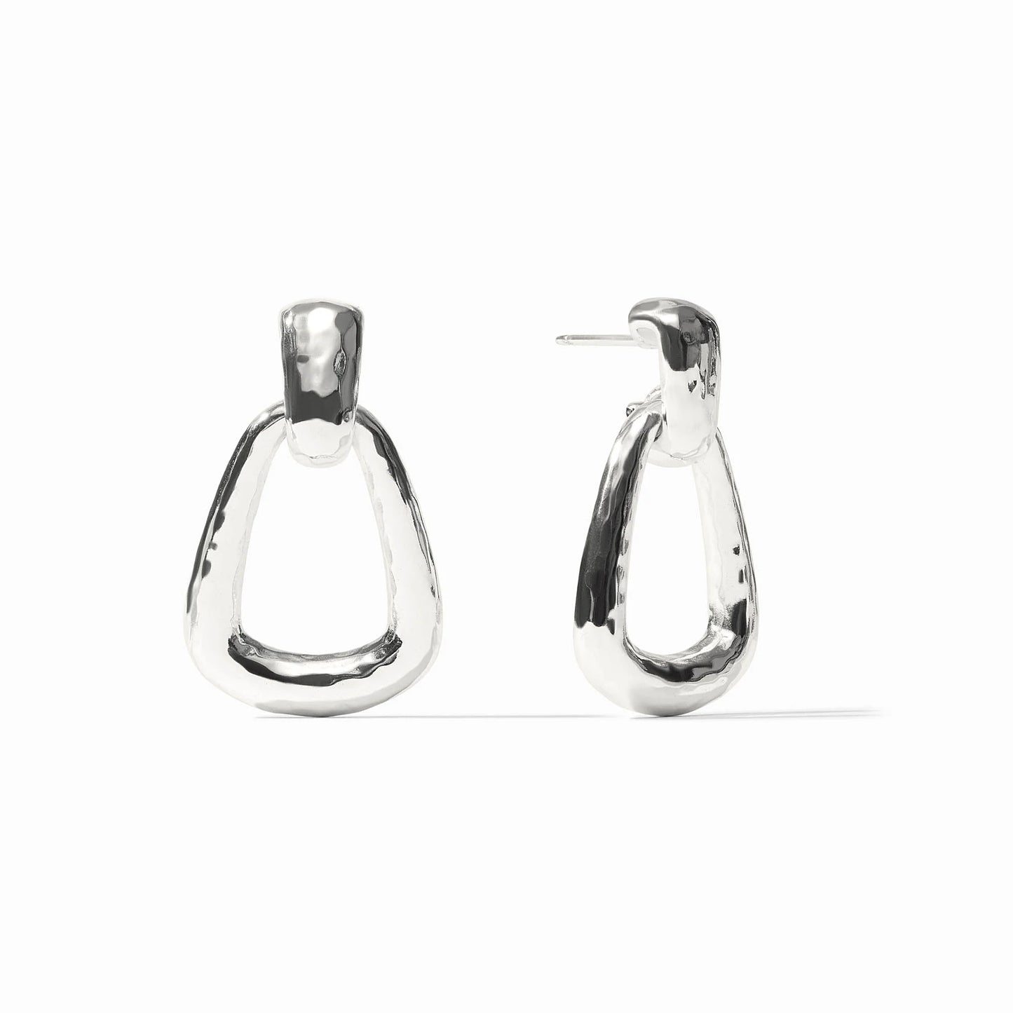 Sahara Demi Doorknocker Earring in Silver