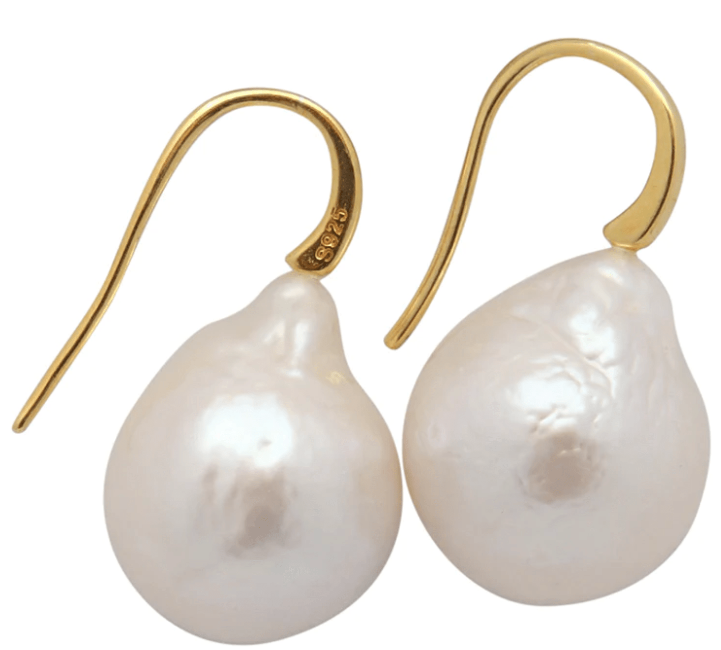 Edison Pearl Drop Earrings in Gold - The French Shoppe