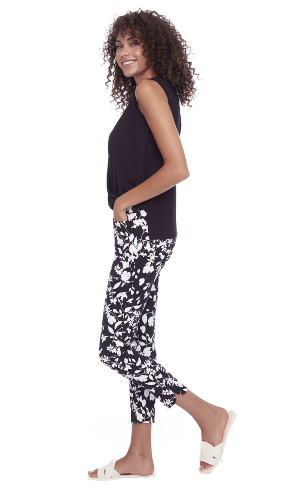 Pull On Pant in Zenobia - The French Shoppe