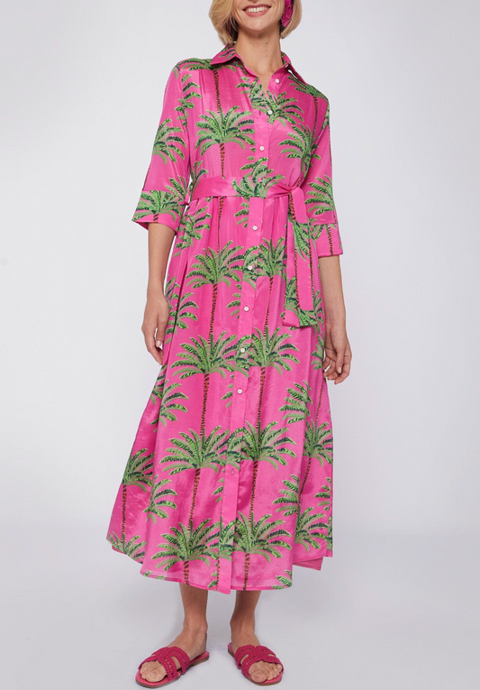 Natalia Palm Tree Dress - The French Shoppe