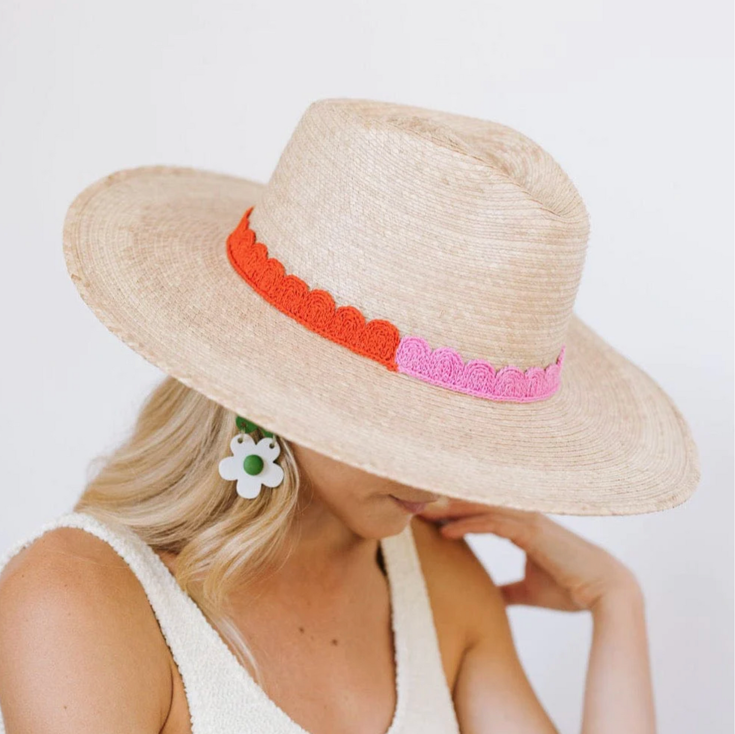 Elida Palm Hat - The French Shoppe