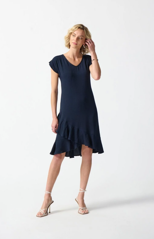 Midnight Blue Dress - The French Shoppe