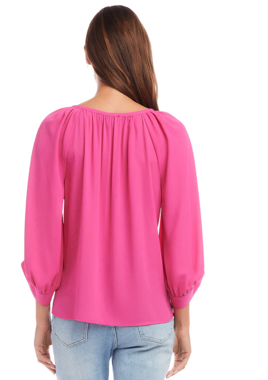 Blouson Sleeve Top - The French Shoppe