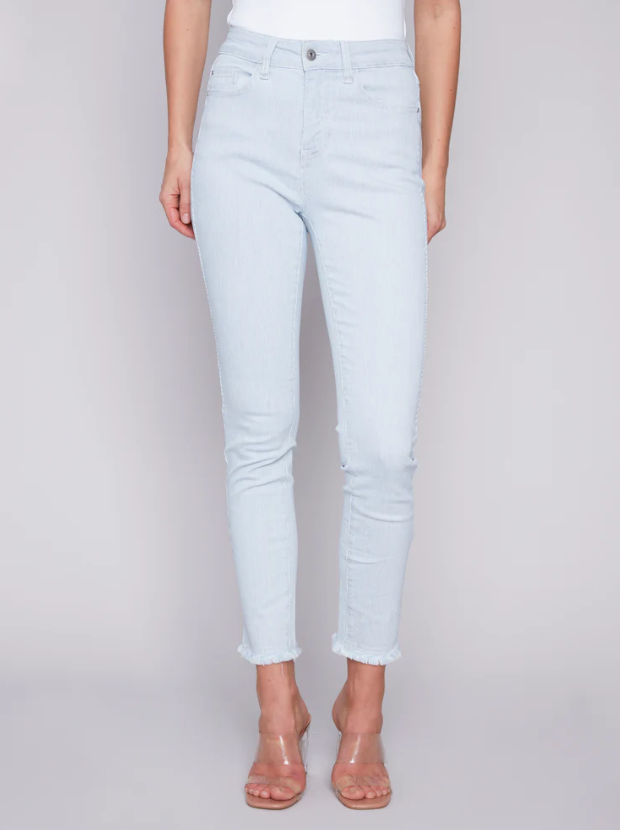 Five Pocket Ankle Length Jeans - The French Shoppe