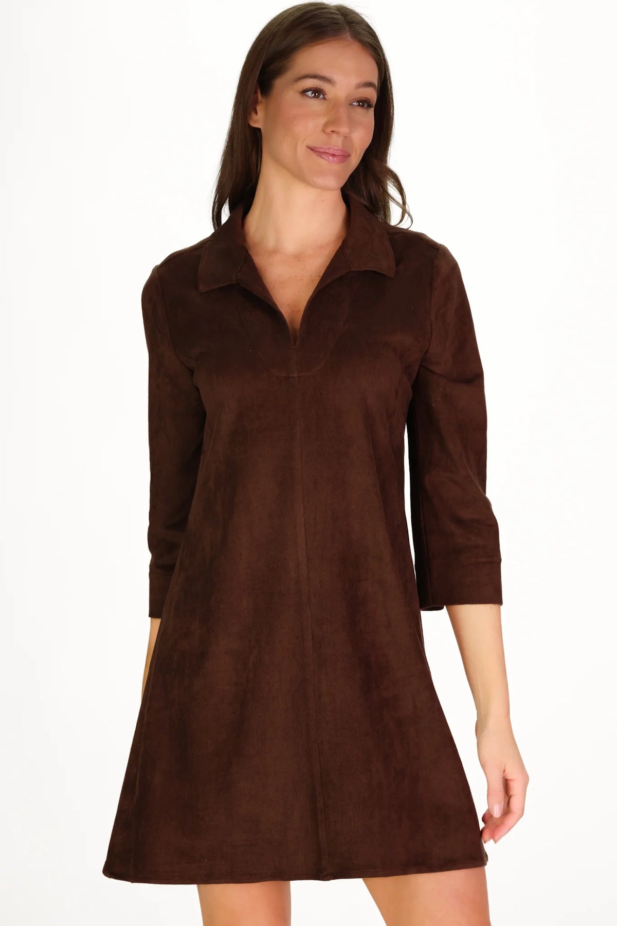 Victoria Suede Dress