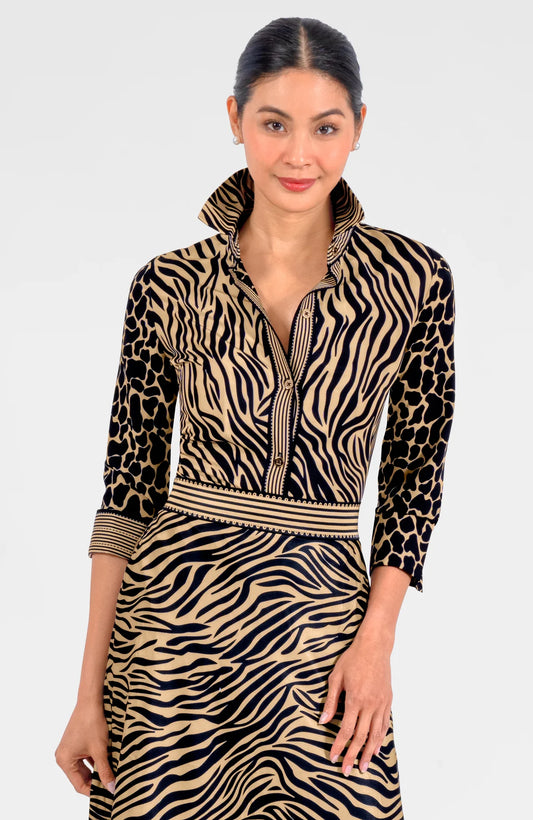 Boyfriend Shirt in Animal Instincts