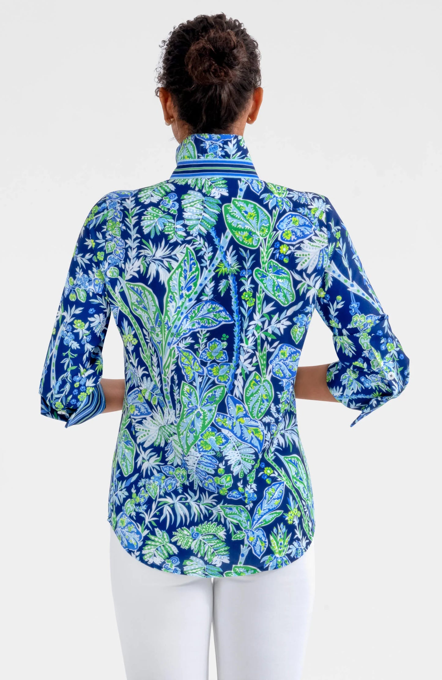 Boyfriend Shirt in Vintage Vines