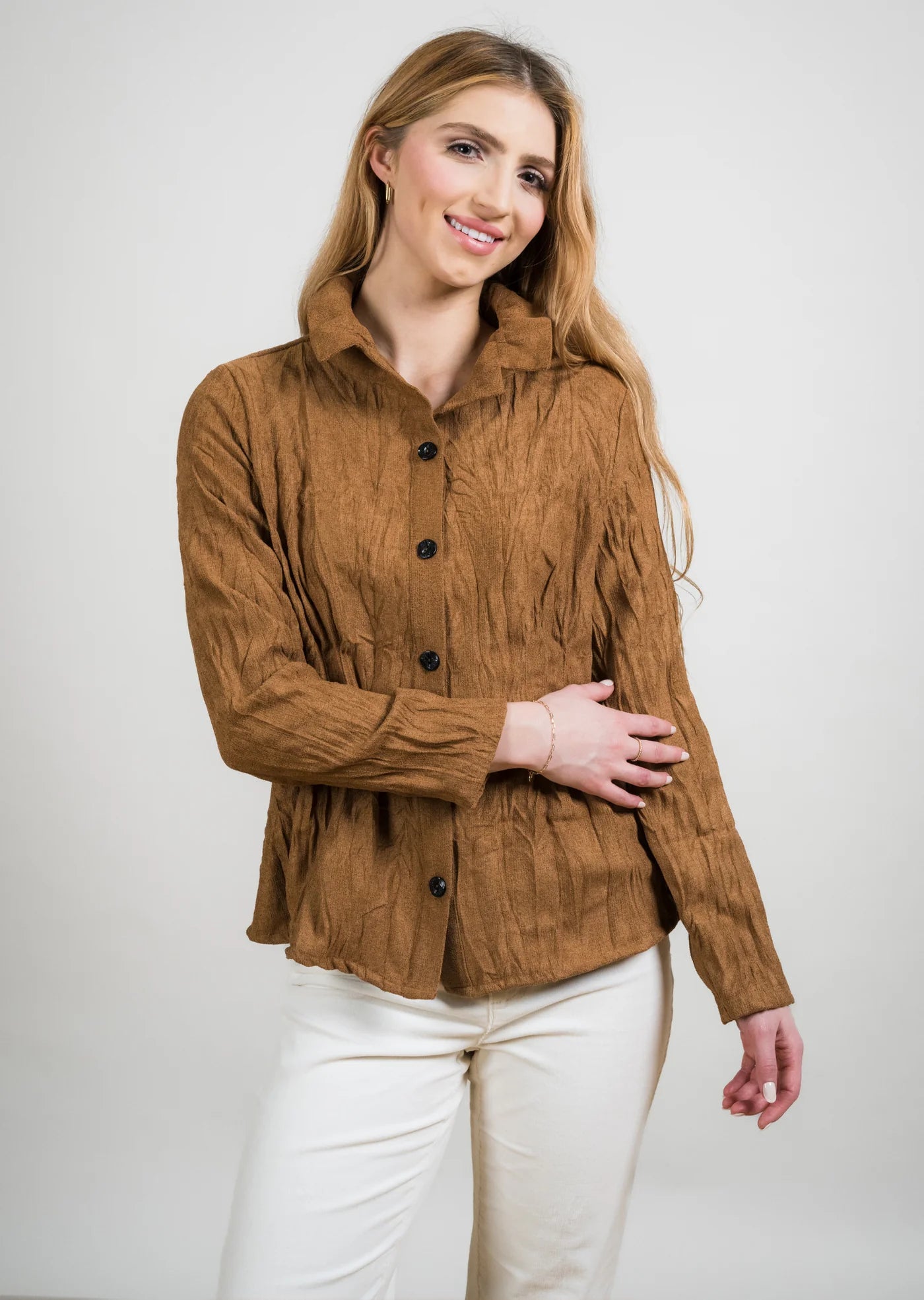 Texture Shirt Jacket