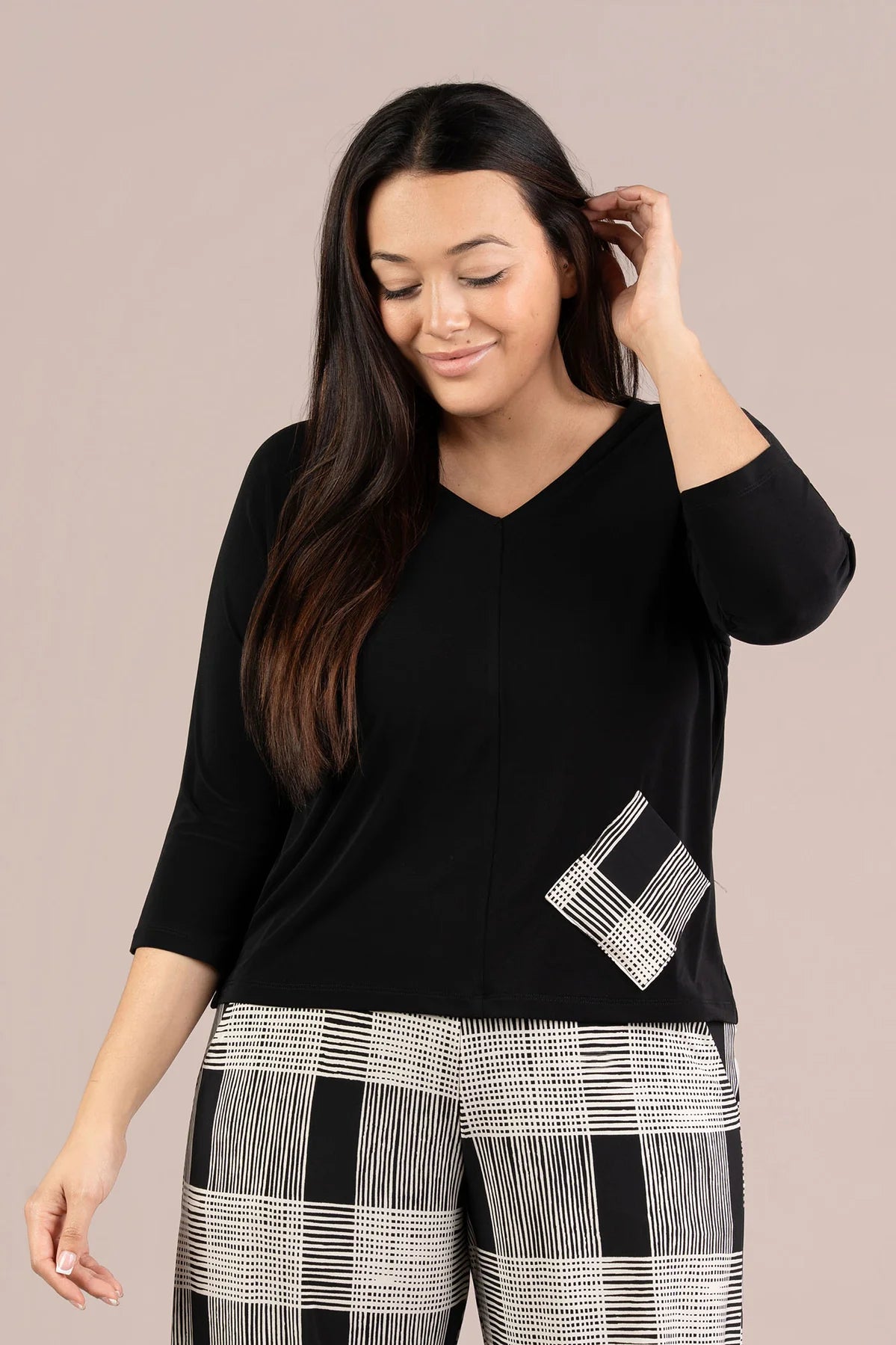 Revel Top with Print Pocket