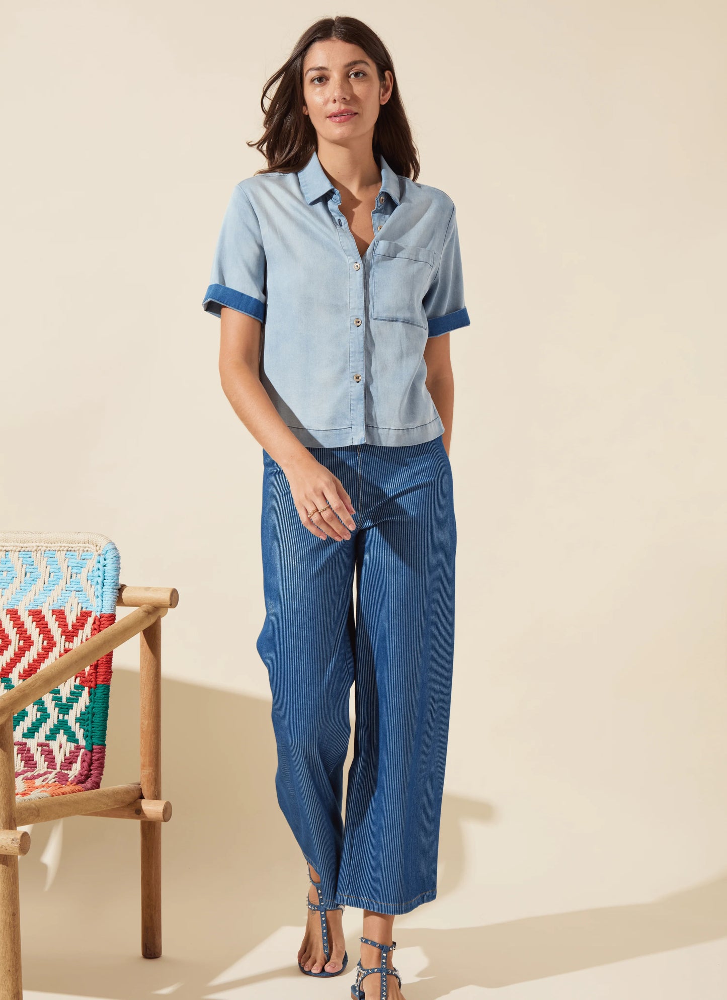 Erin Hi Waist Wide Leg Denim