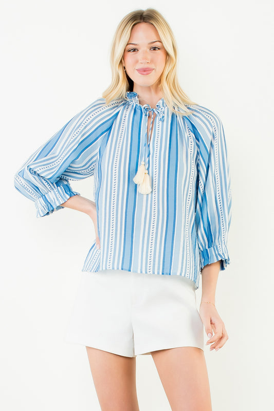 Blue Stripes Top