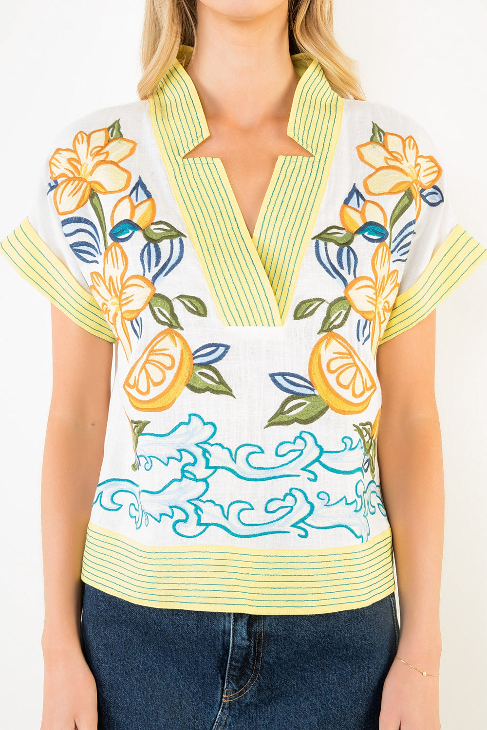 Summer Embroidered Top