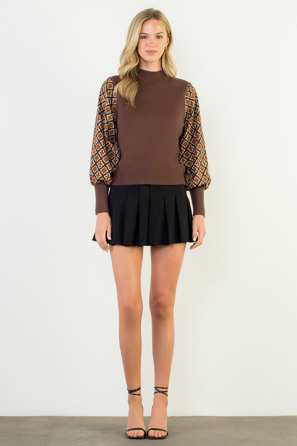 Fall Puff Sleeve Top