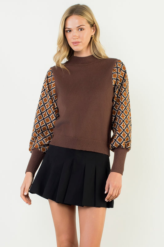 Fall Puff Sleeve Top