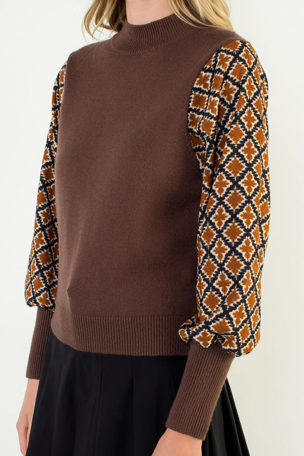 Fall Puff Sleeve Top