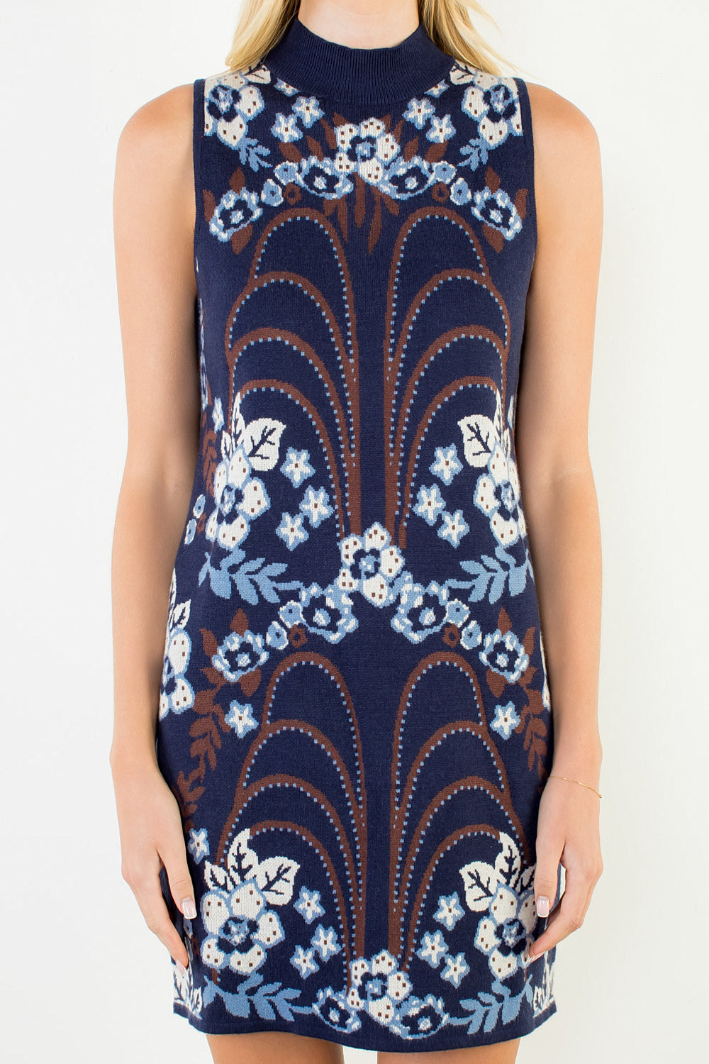 Navy Knit Dress