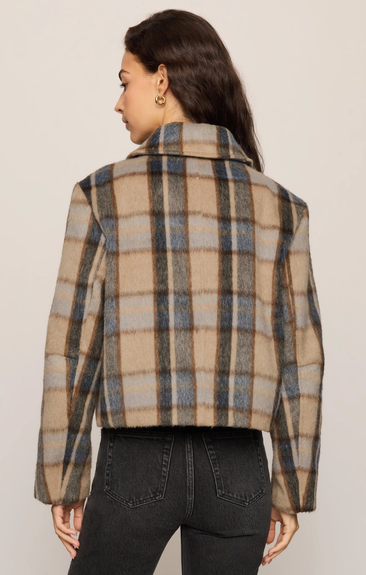 Petra Plaid Shrunken Jacket