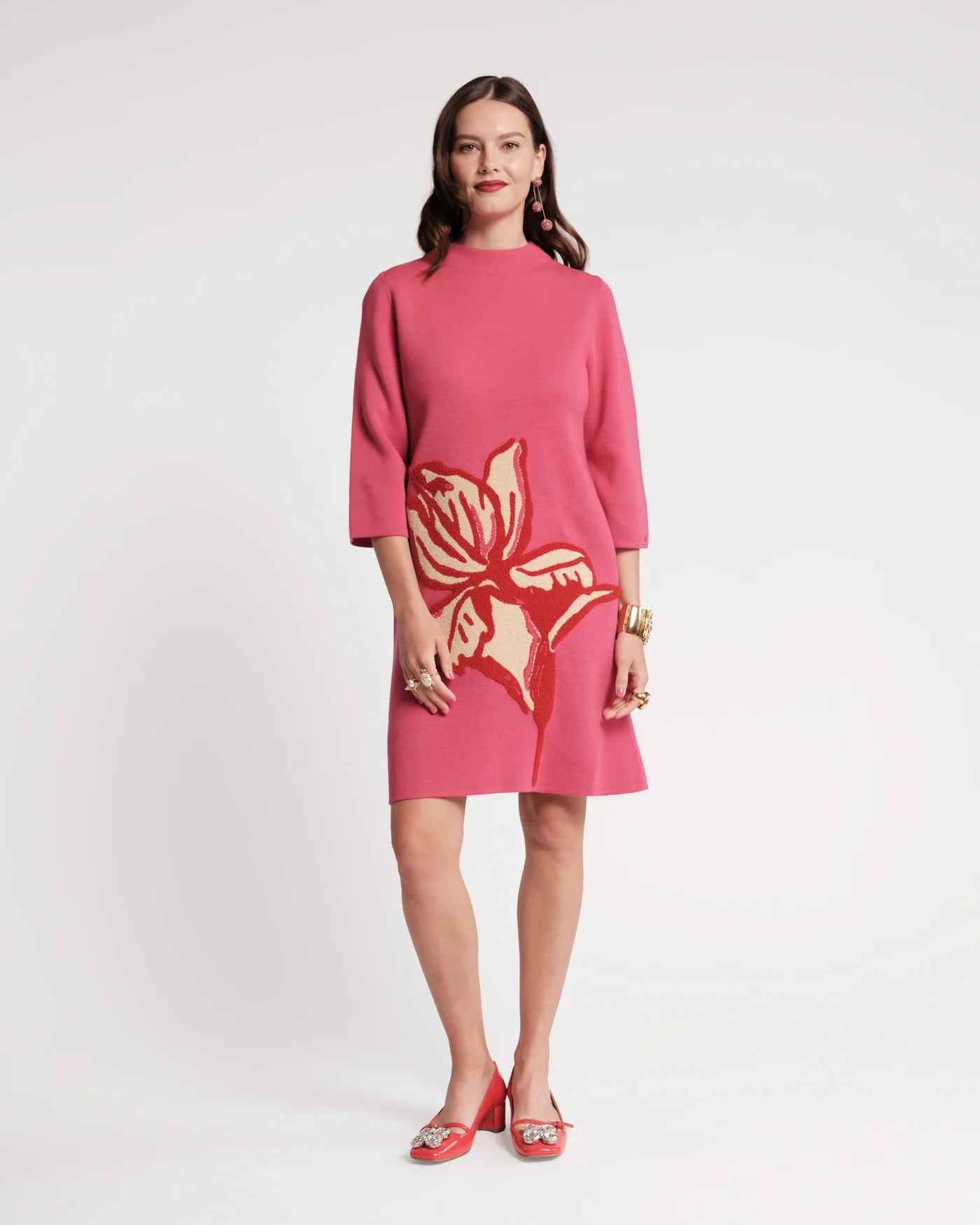 Annie Dress in Fringed Tulip