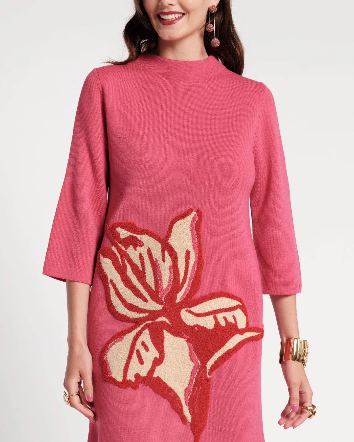 Annie Dress in Fringed Tulip