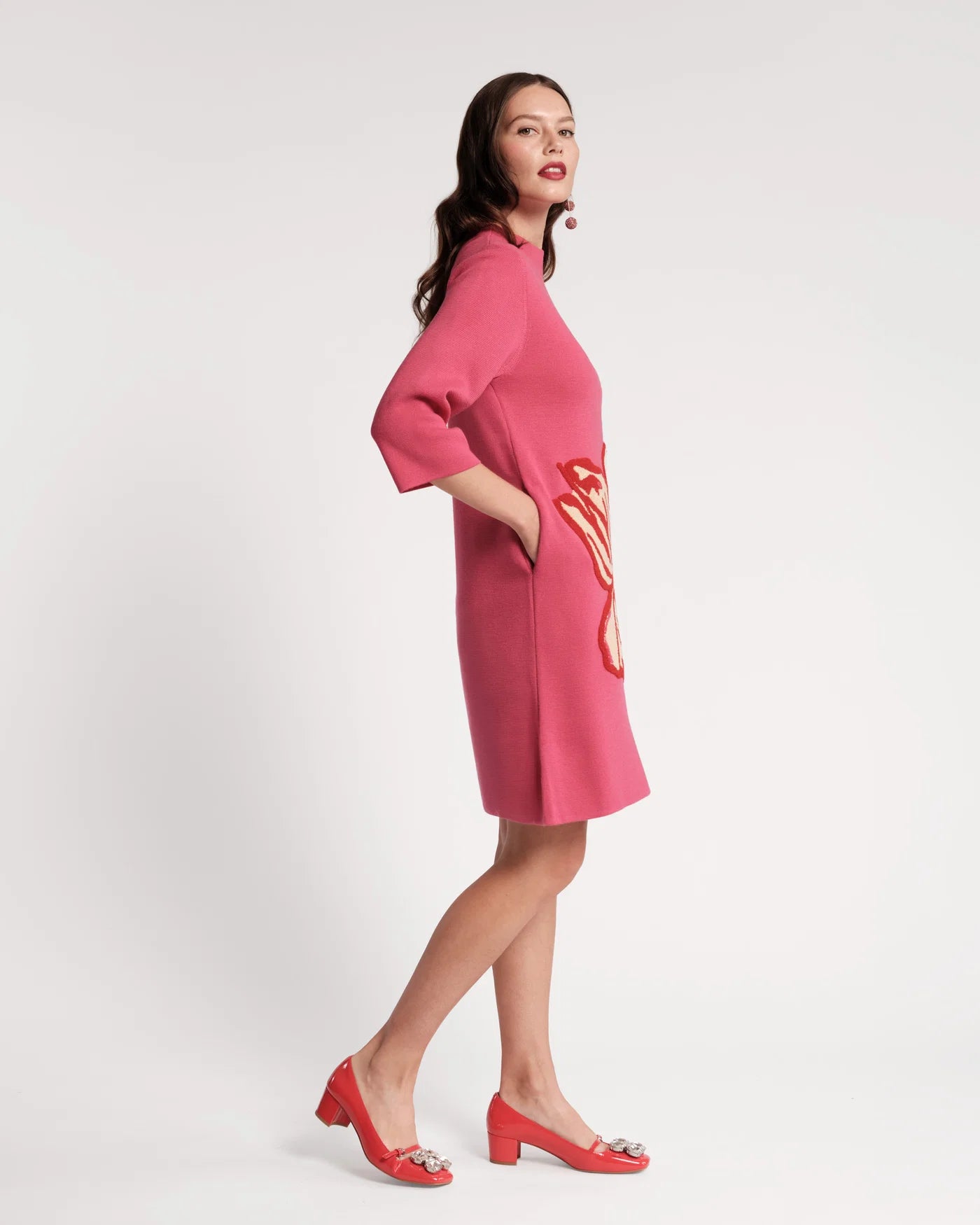 Annie Dress in Fringed Tulip