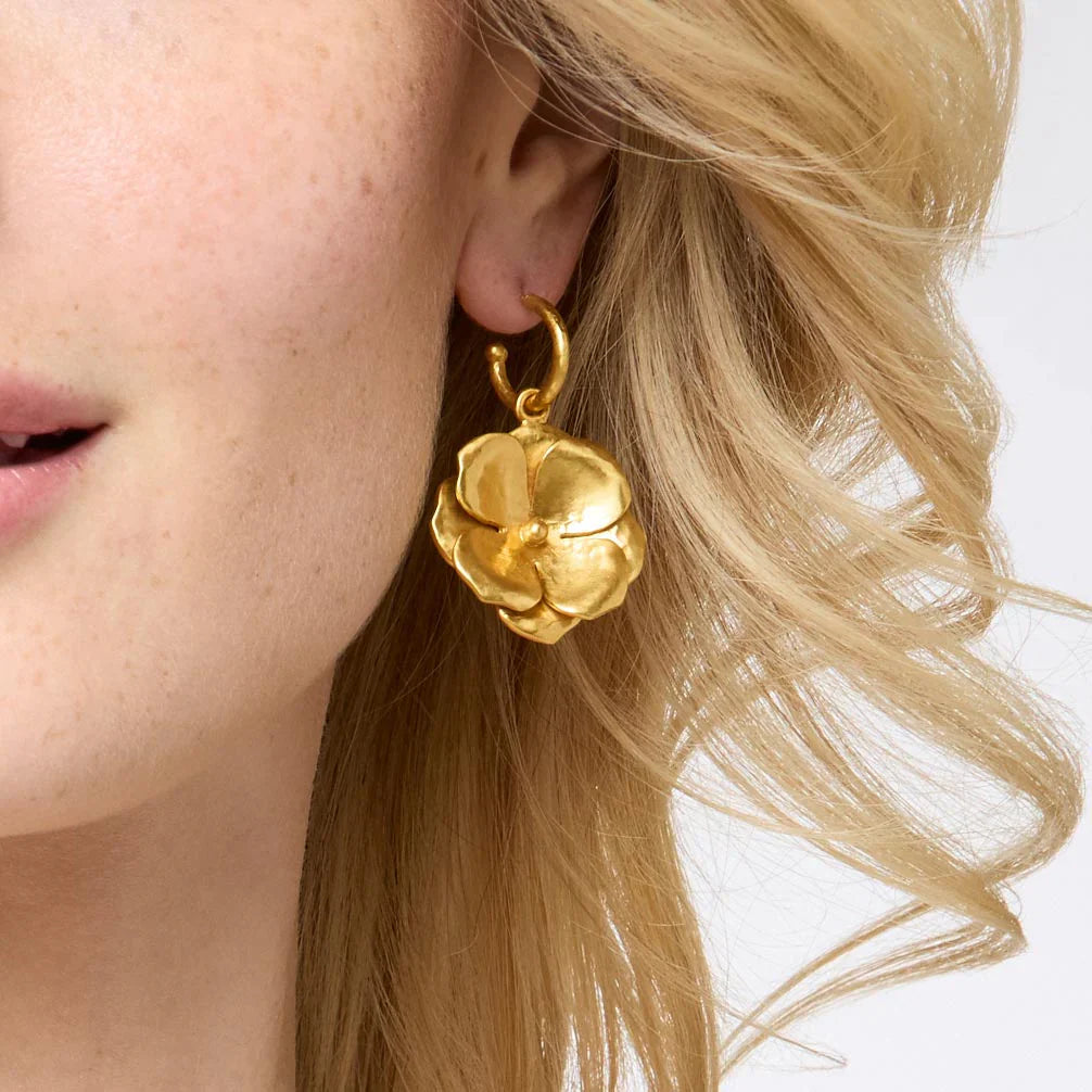 Bloom Hoop & Charm Earring - Jewelry