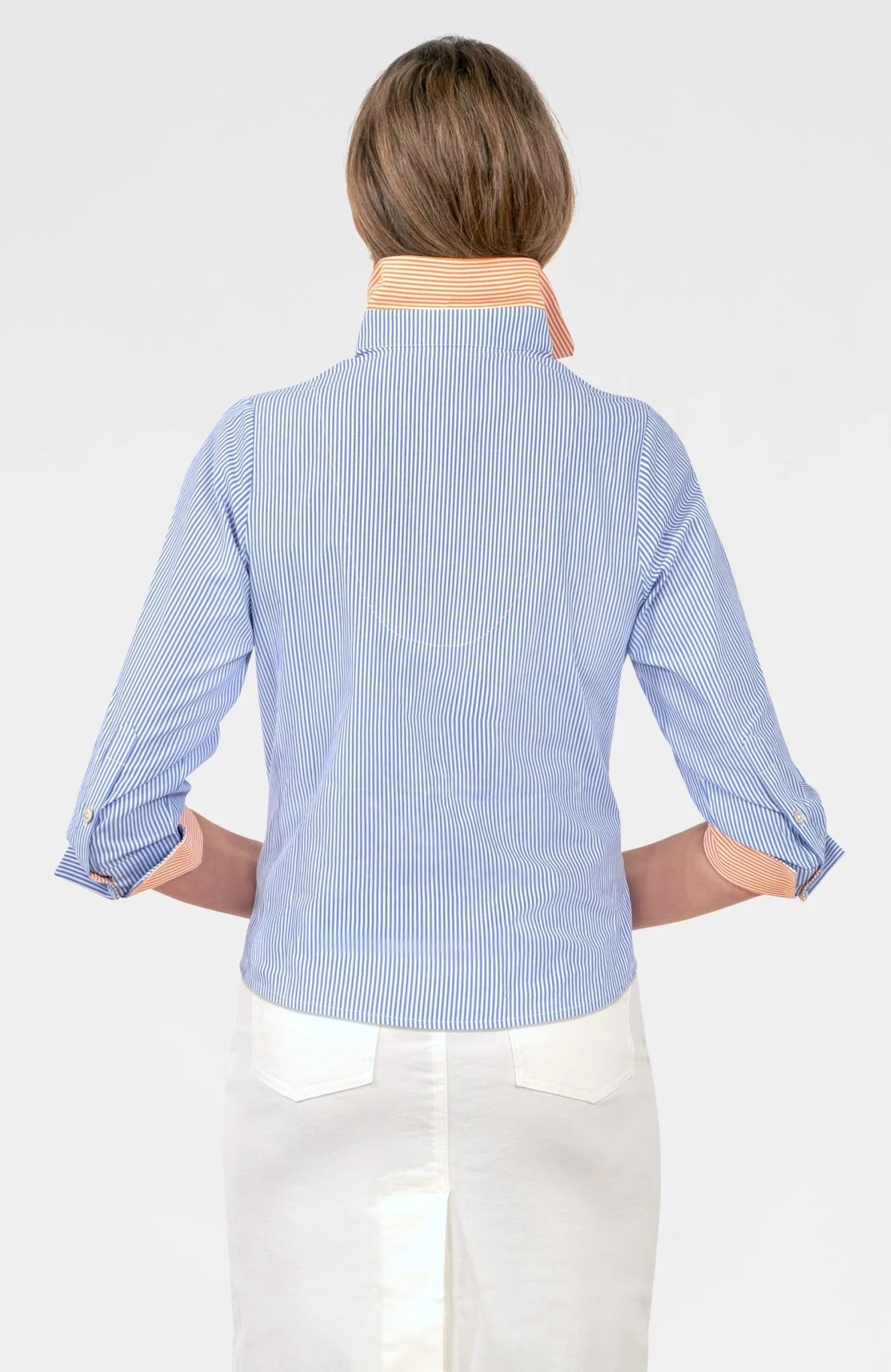 Boyfriend Cotton Shirt in Stripe