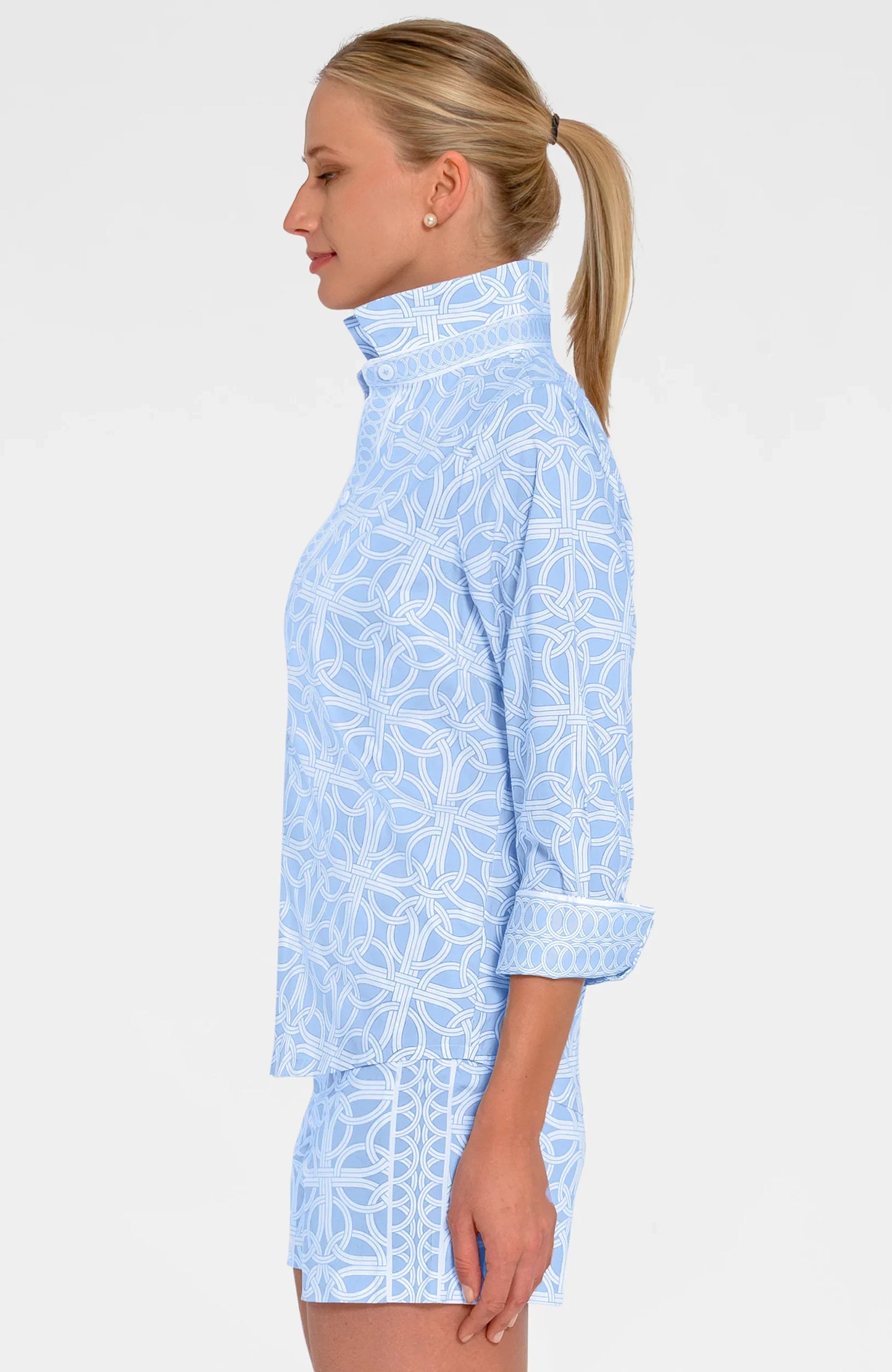 Boyfriend Shirt in Ring Toss - Tops-Novelty/Cut & Sewn