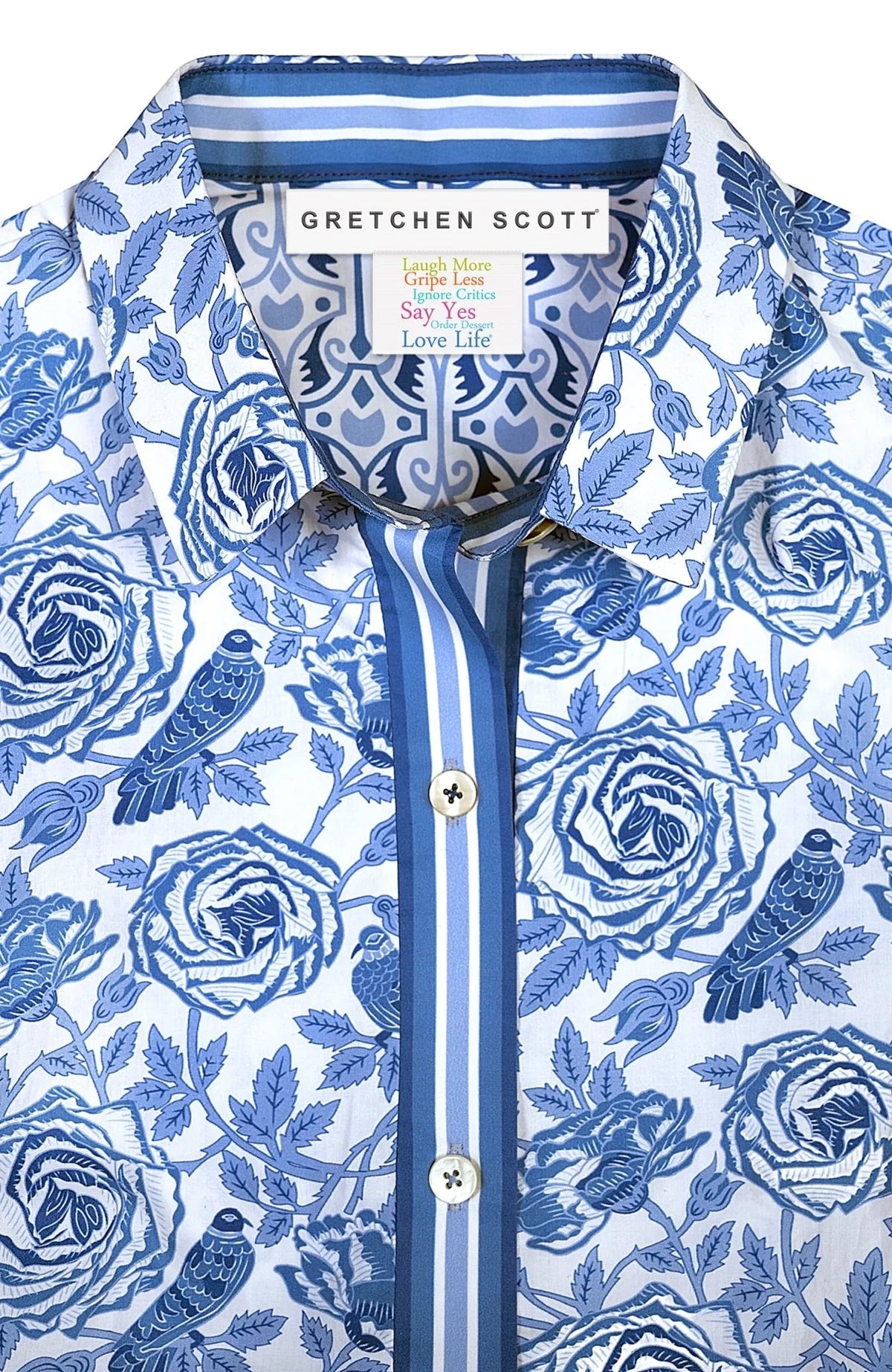 Boyfriend Shirt in Smell The Roses