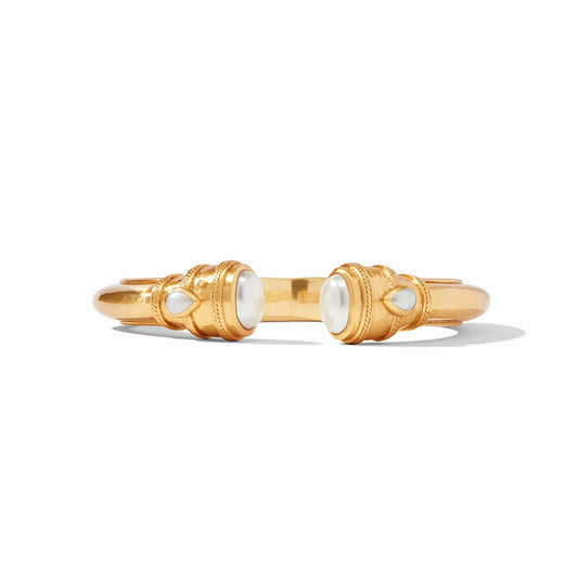 Cannes Demi Cuff in Pearl - The French Shoppe