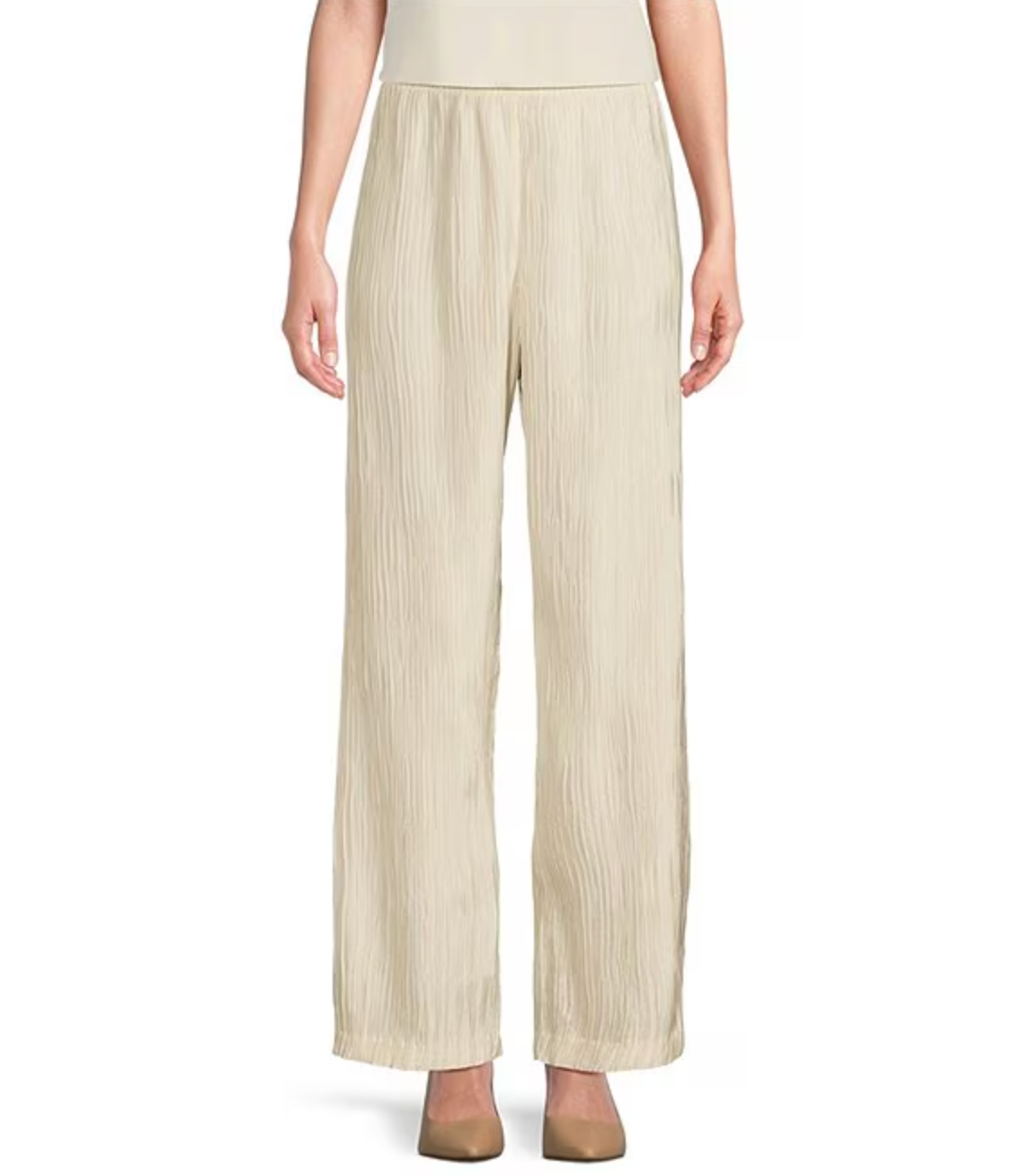 Crinkle Pant - XS / White - Pants