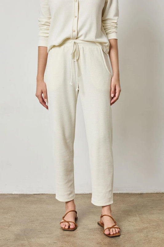 Drawcord Pant - Small / Ecru - Pants