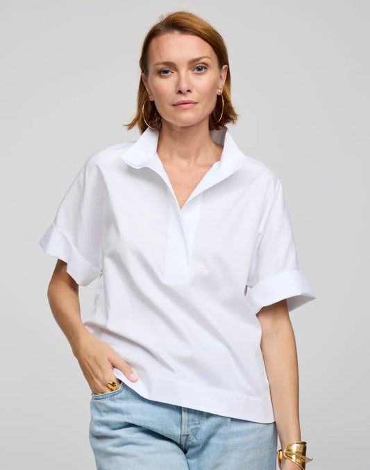 Elbow Sleeve Cara Blouse - Tops-Woven/Blouses