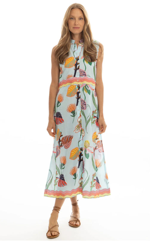 Elle Maxi Dress with Quilted belt