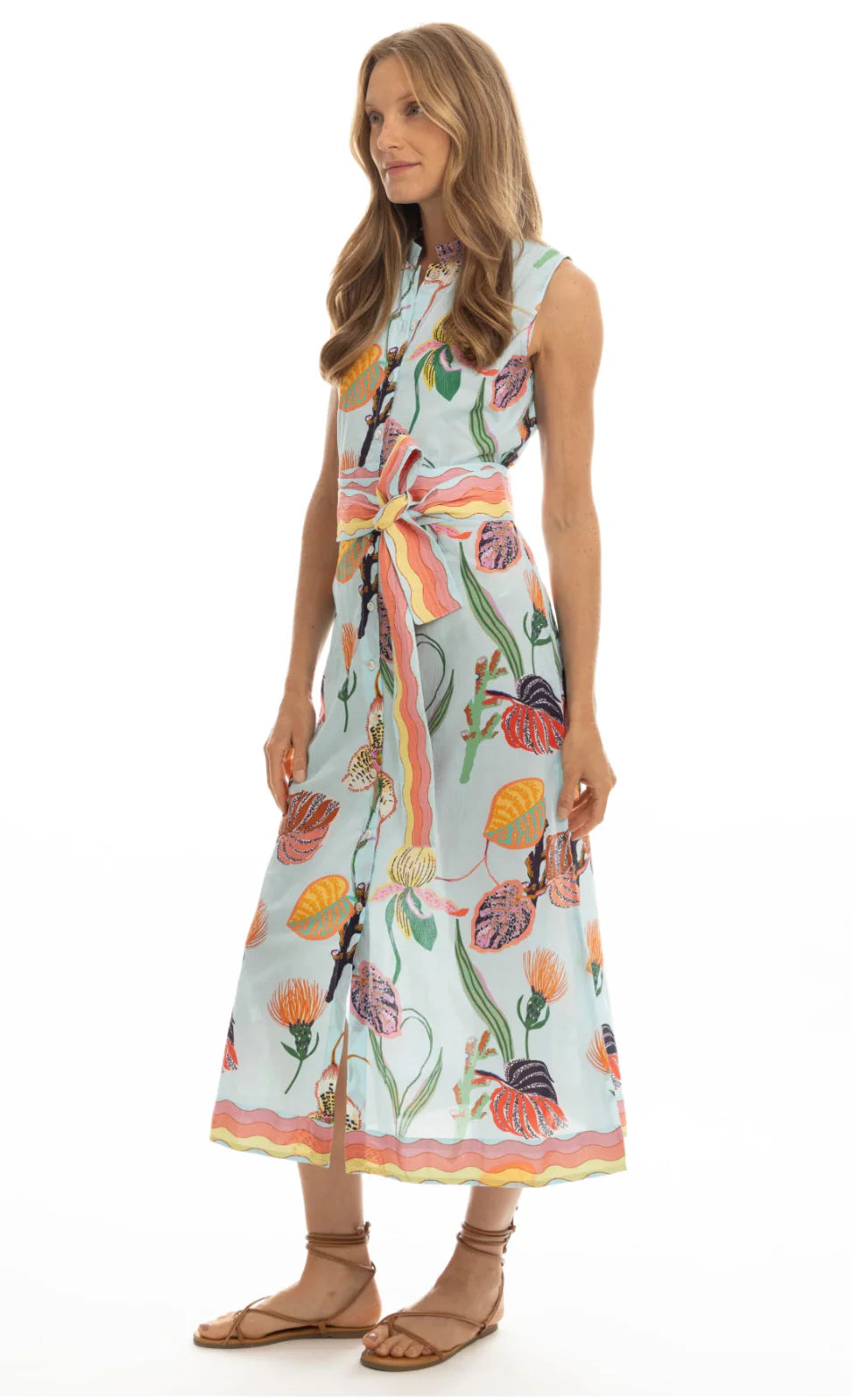 Elle Maxi Dress with Quilted belt