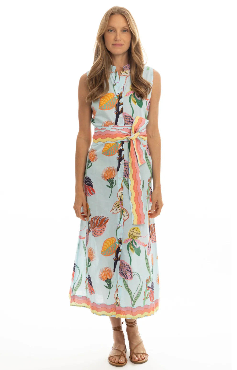 Elle Maxi Dress with Quilted belt