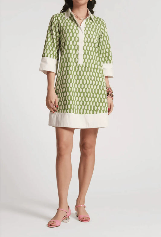 Tracey Mini Dress in Loop Print