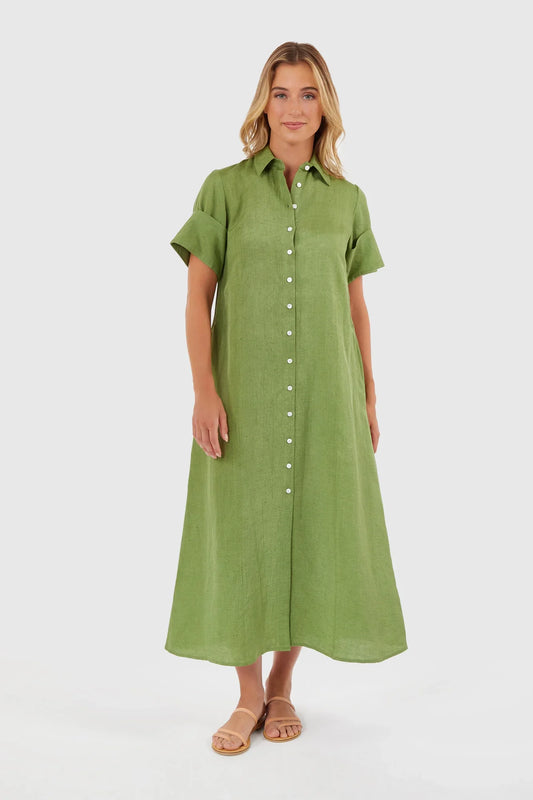 Gibbons Dress in Boxwood - Dress