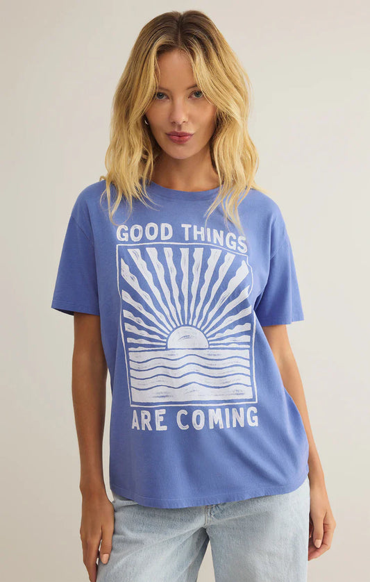 Good Things Boyfriend Tee - Tops-Tee Shirts/Tanks