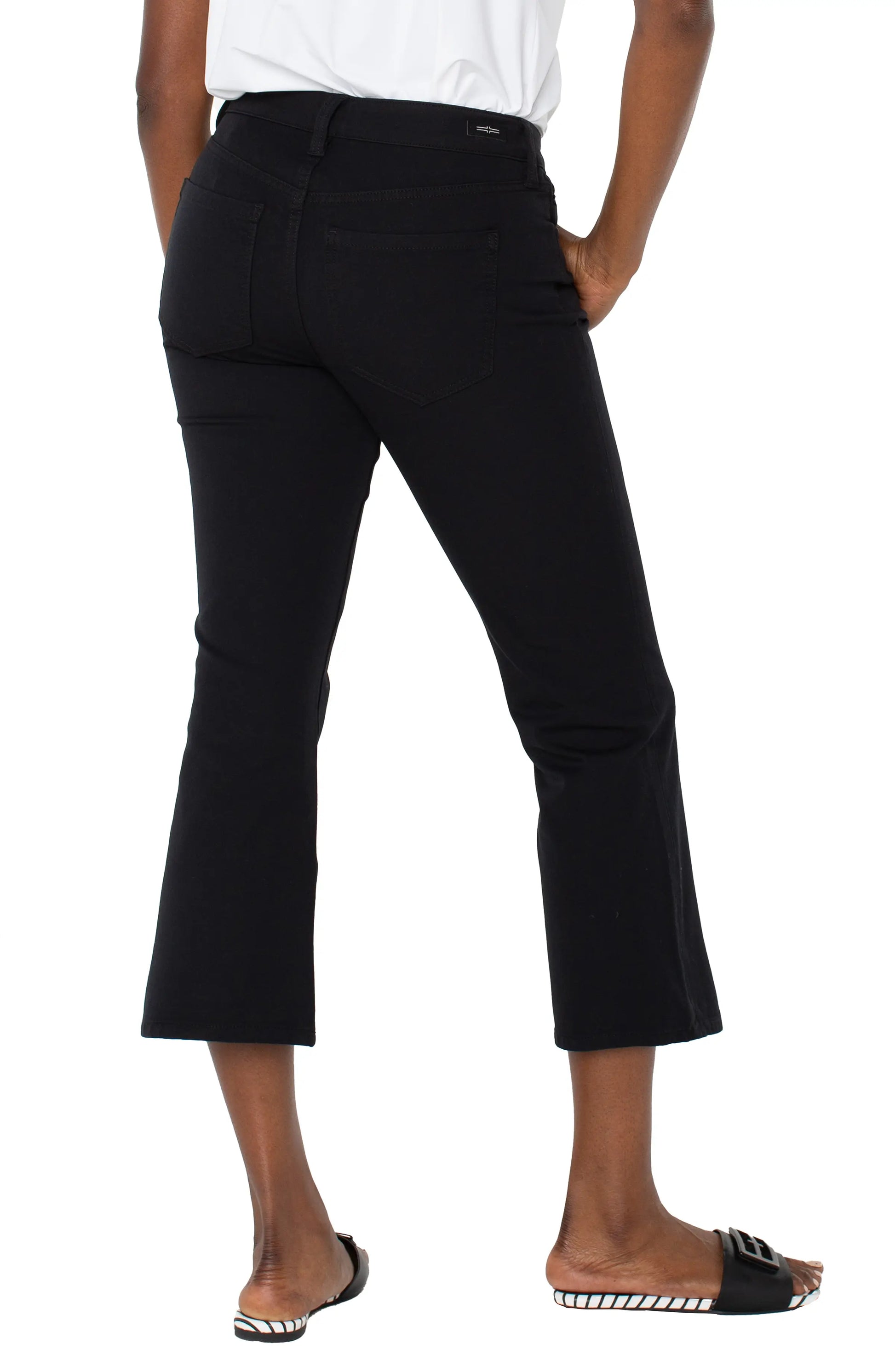 Hannah Cropped Flare - Denim
