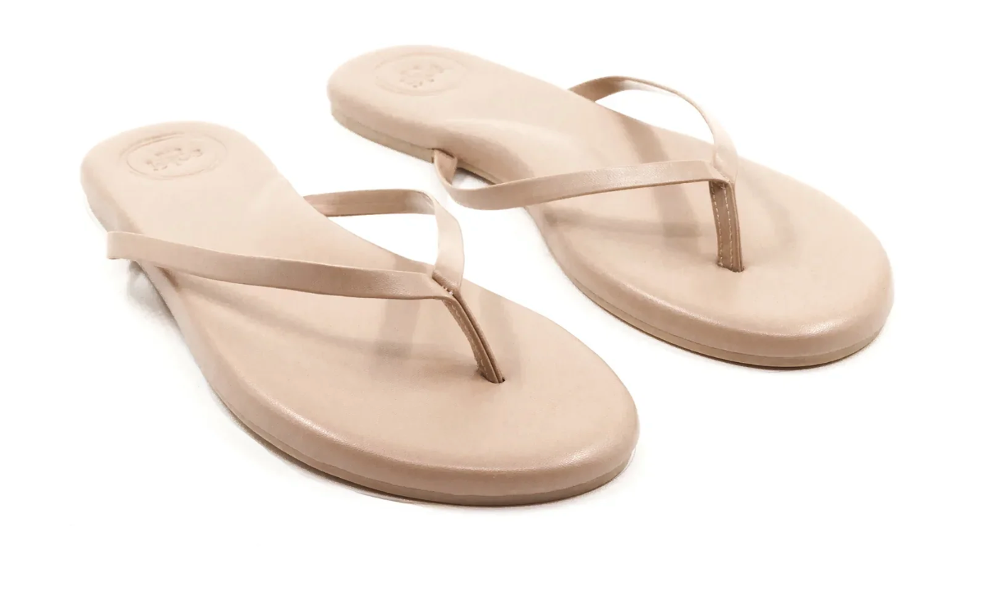 Indie Classic Thin Strap Sandal - 6 / Latte - Accessories