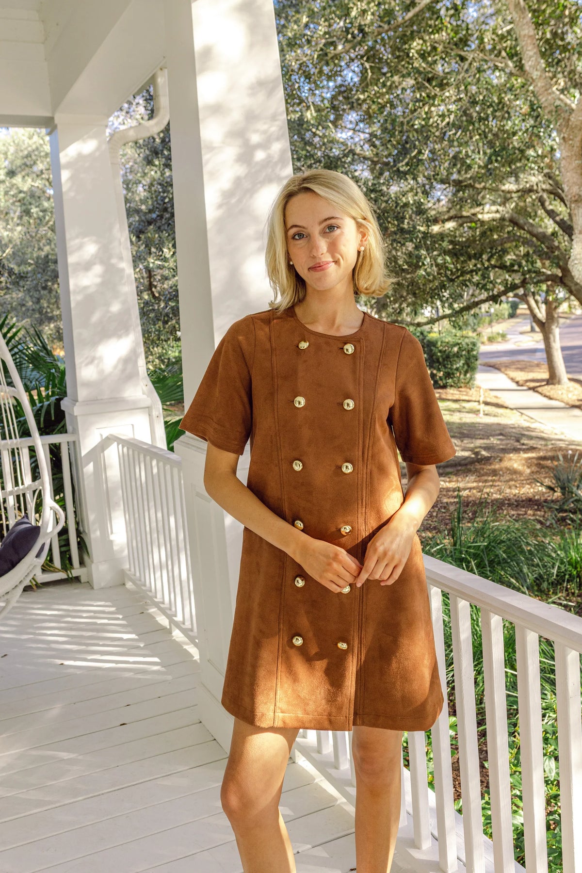 Button Front Shift Dress