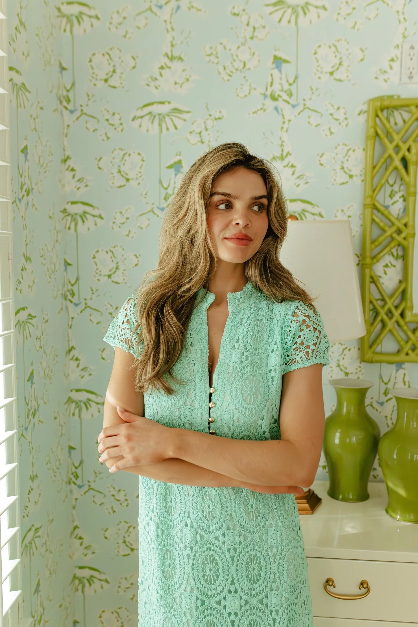 Lace Caftan Dress