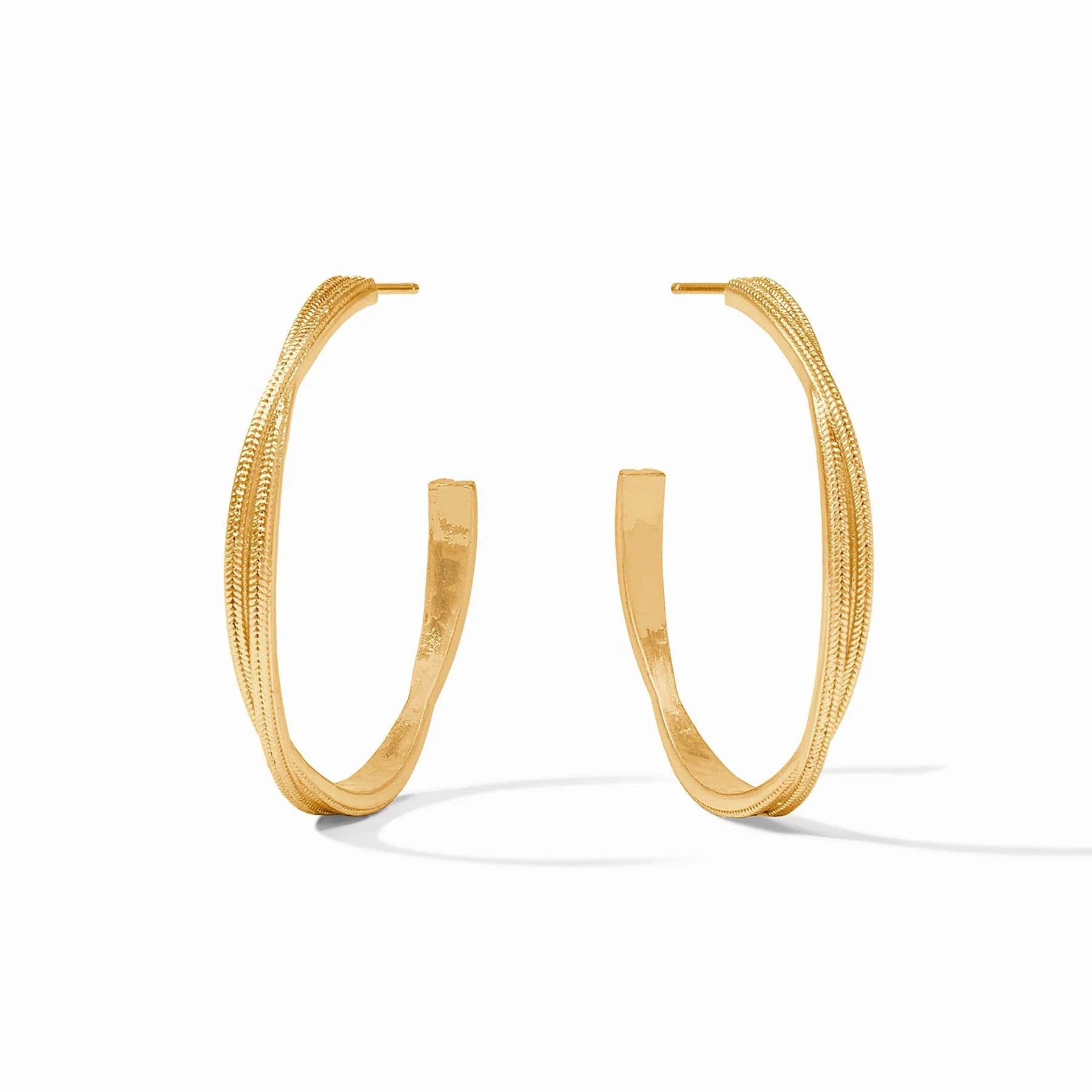 Large Cheval Twist Hoop - Jewelry