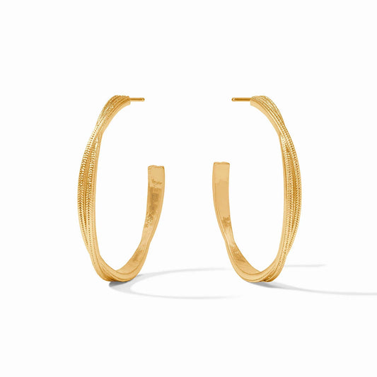 Large Cheval Twist Hoop - Jewelry