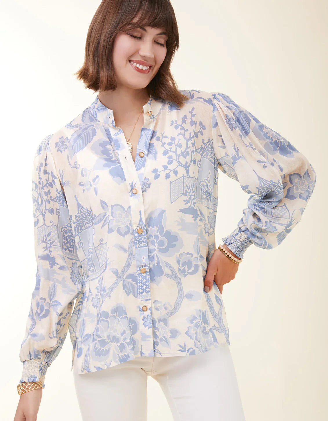 Lindita Blouse - Tops-Woven/Blouses