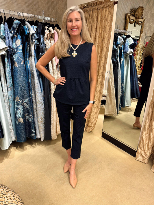 Millie Denim Top - The French Shoppe