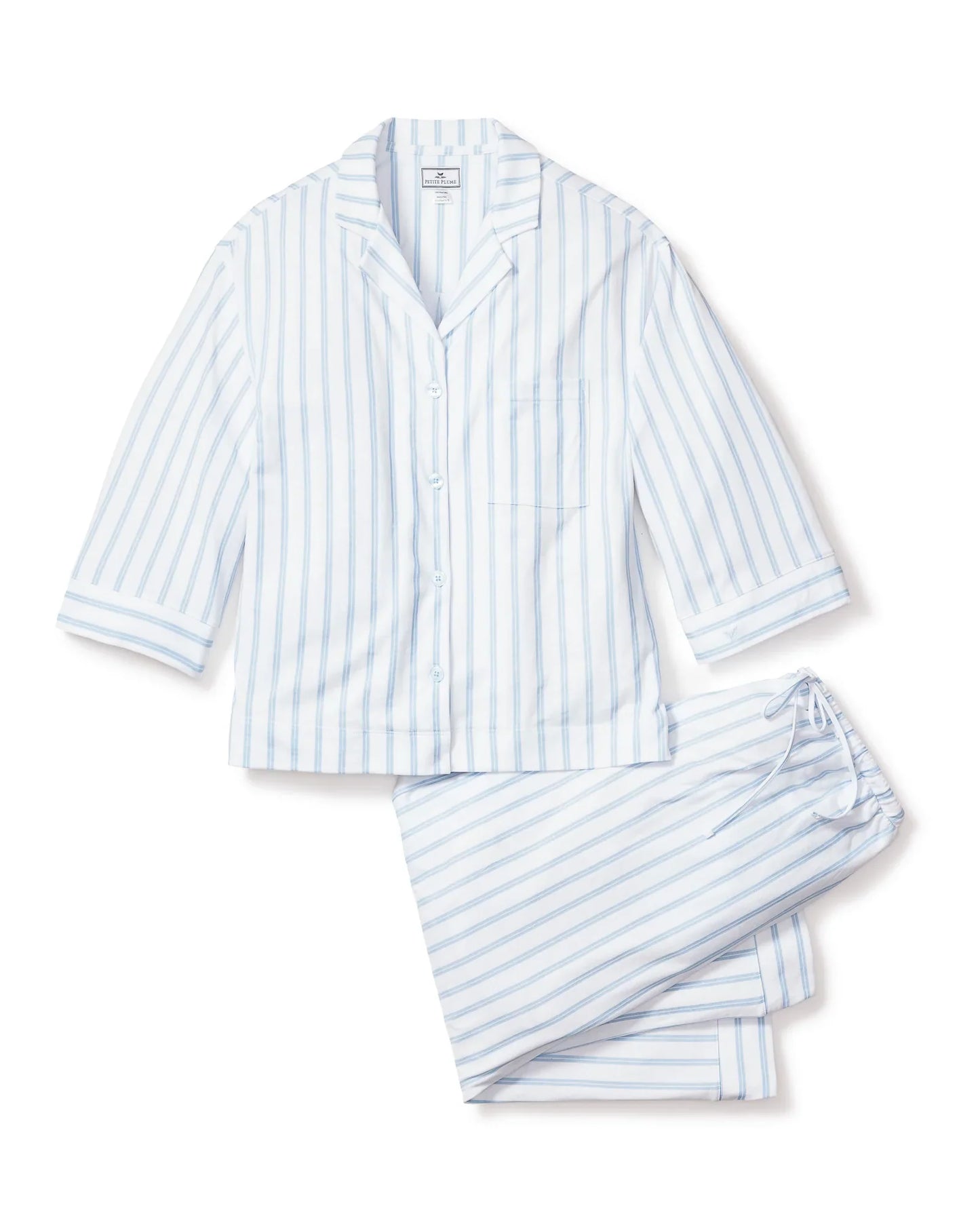 Olivia Pajama Set - Small / Periwinkle Stripe - Accessories
